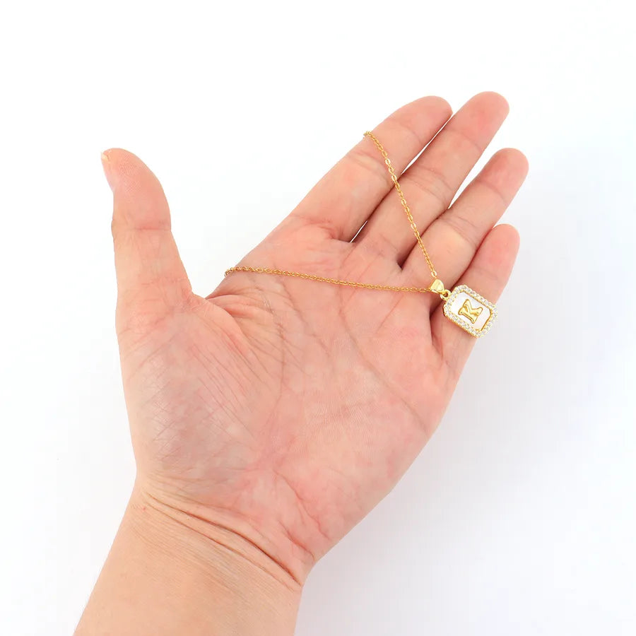 Gold Initial Pendant Necklace – Minimalist Style