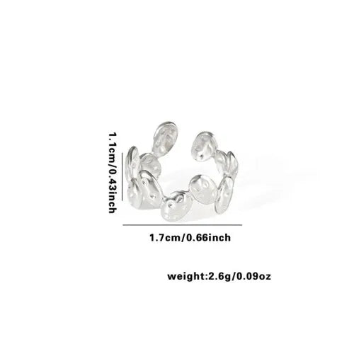 Titanium Steel Fish Tail Ring for Women Adjustable Opening TYR0404