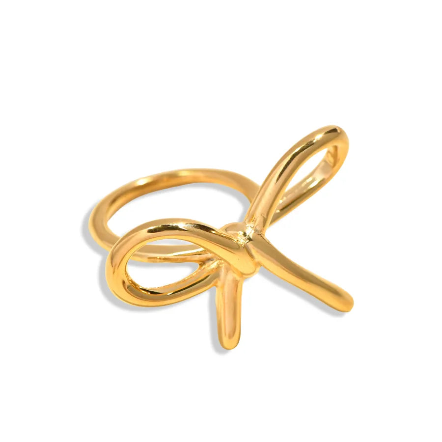 18K Gold Plated Stainless Steel Nordic Ring Gold 2