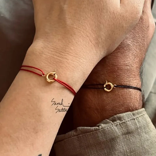 18K Gold Plated Stainless Steel Circle Bracelet