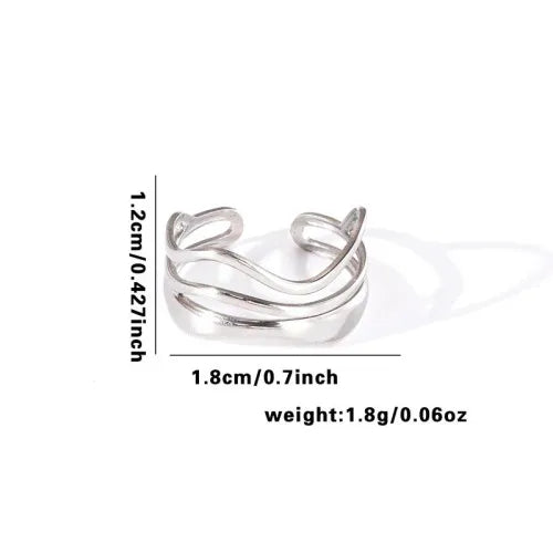 Titanium Steel Fish Tail Ring for Women