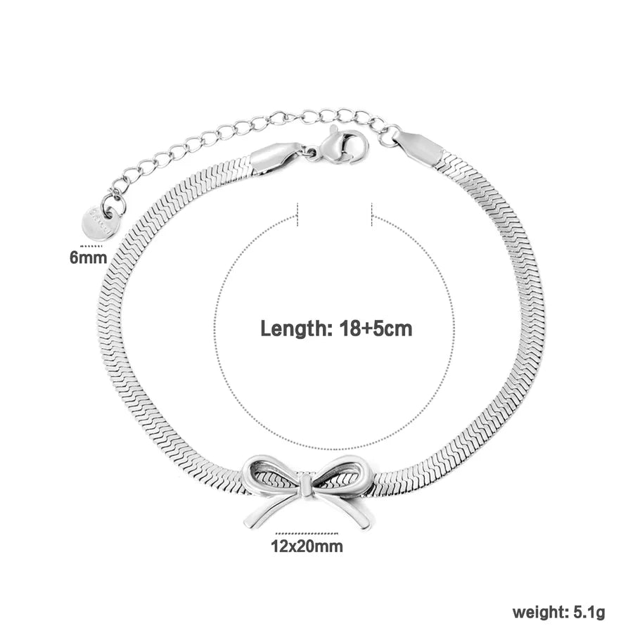 Boho Star & Bow Stainless Steel Bracelet BR287501S