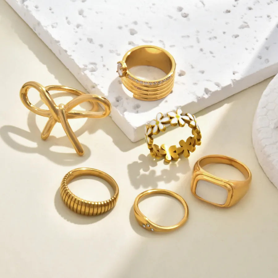 18K Gold Plated Stainless Steel Nordic Ring