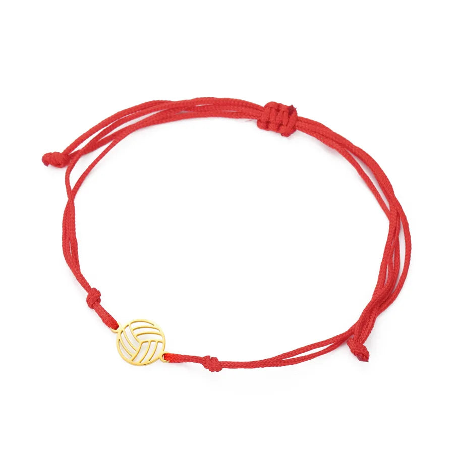 Stainless Steel Sports Pendant Bracelet