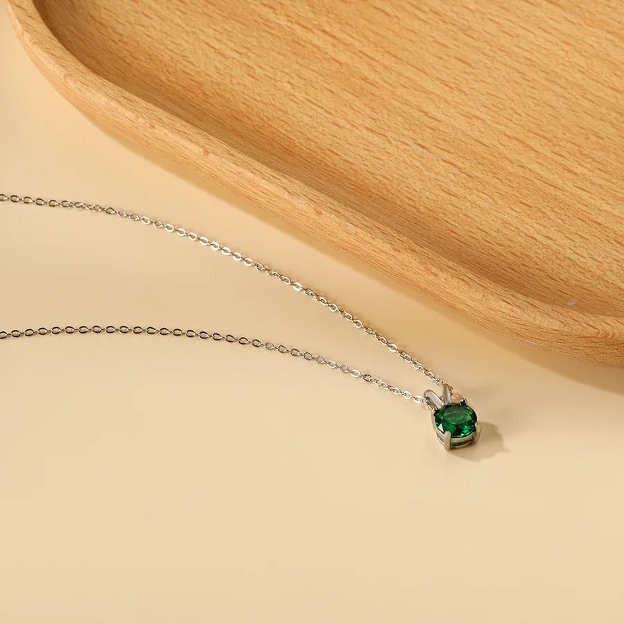 Gold Plated Geometric Diamond Pendant Necklace