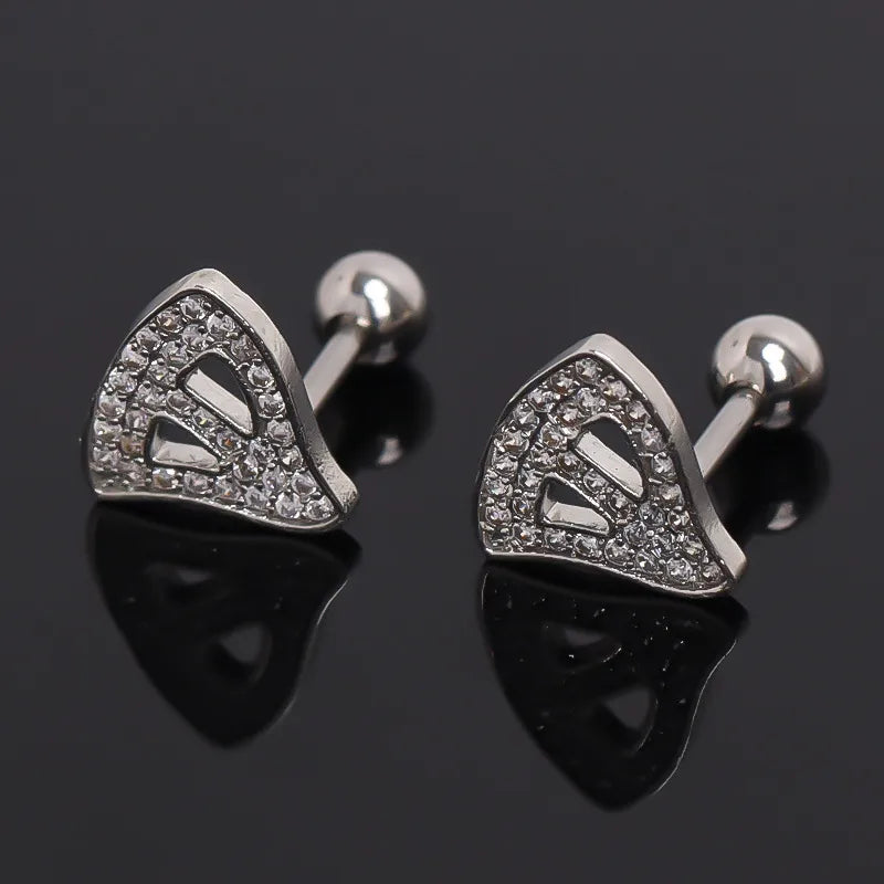 Men's Geometric Stainless Steel Ear Cuff