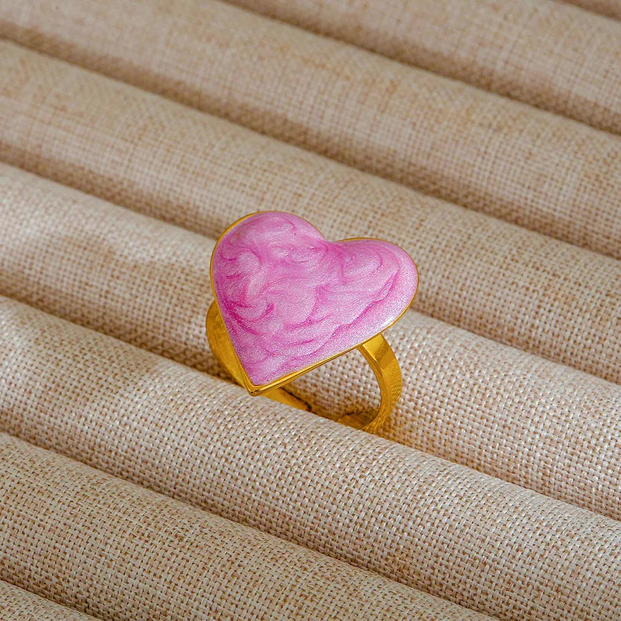 Adjustable 18K Gold Stainless Steel Ring 280