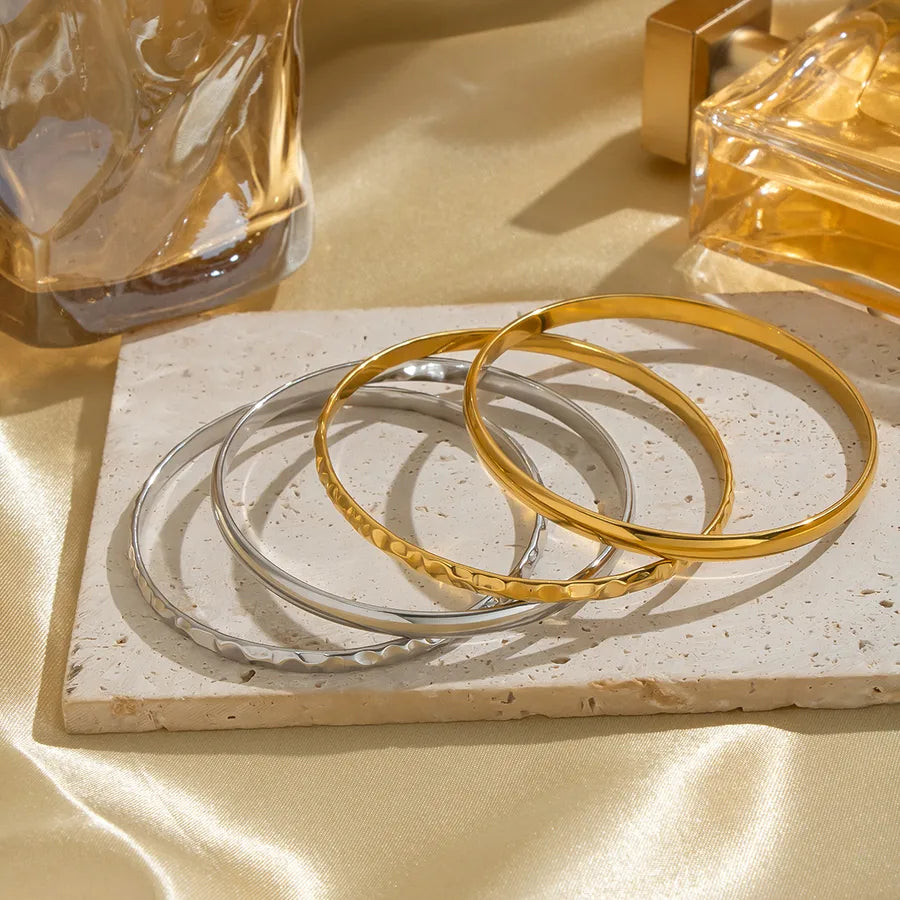 18K Gold Plated Geometric Stainless Steel Bracelet