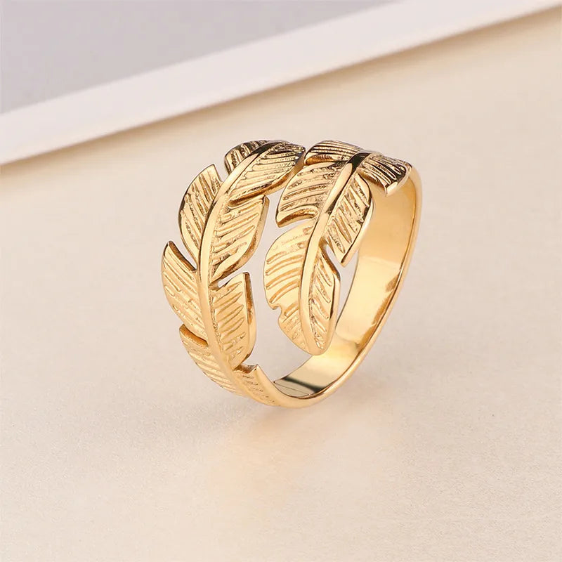 Adjustable Geometric Stainless Steel Ring