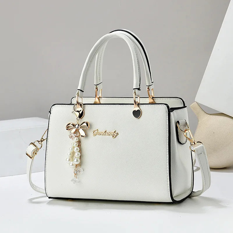 Elegant PU Leather Square Shoulder Bag