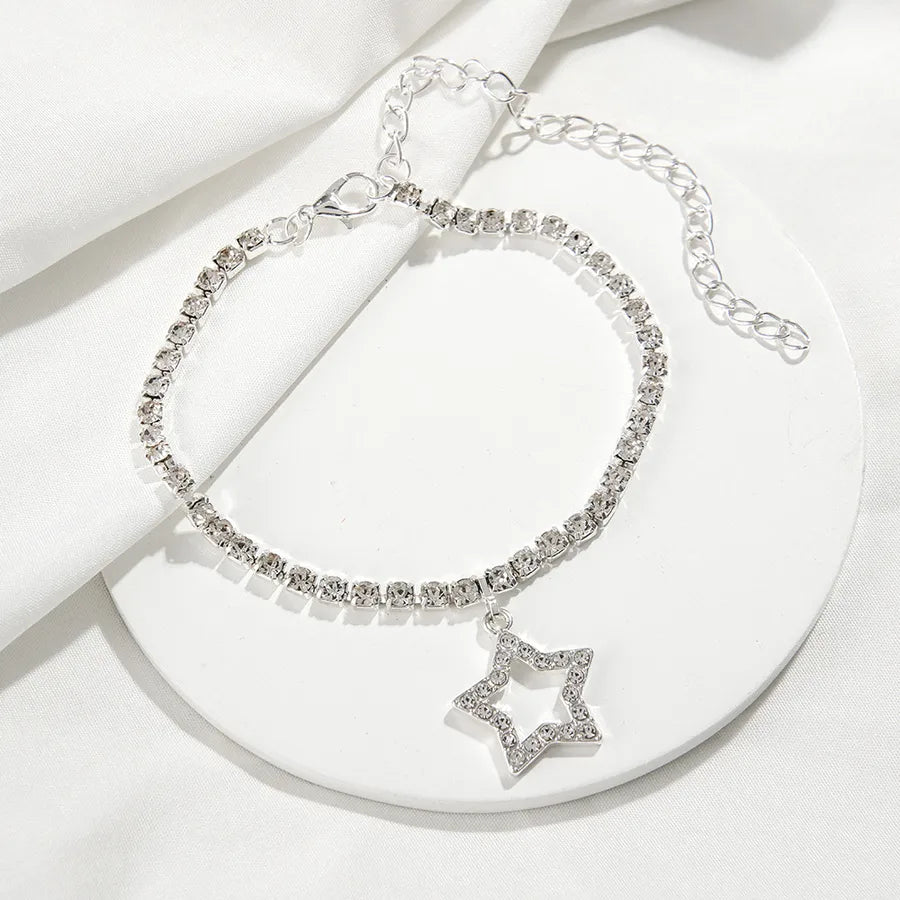 Sparkling Star Anklet for Women