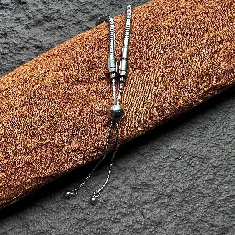 Adjustable Stainless Steel Snake Chain Bracelet