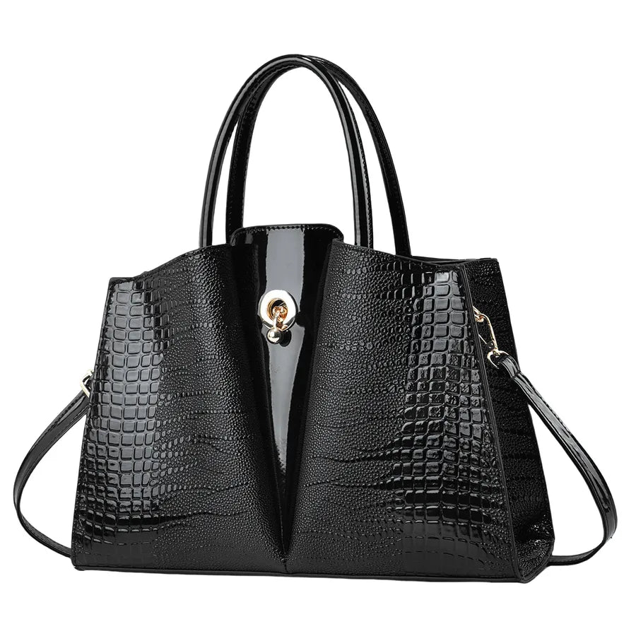 Elegant Large PU Leather Tote Bag