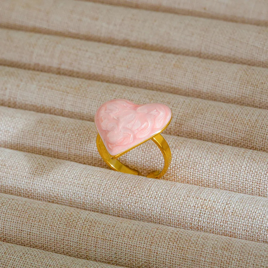 Adjustable 18K Gold Stainless Steel Ring 281