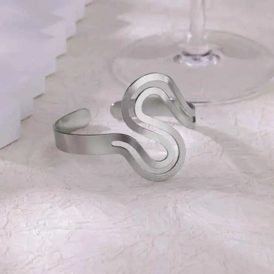 Ocean Wave Stainless Steel Jewelry Set