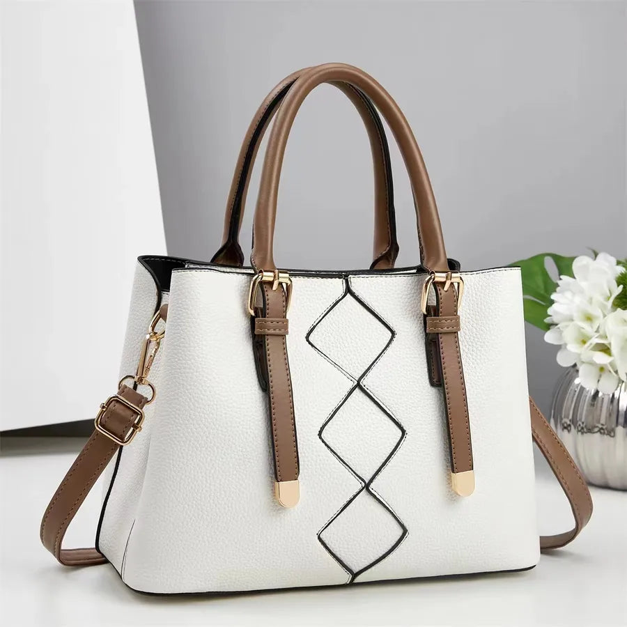 Trendy Street Style PU Envelope Shoulder Bag Beige