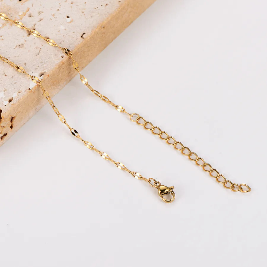 18K Gold Heart Vintage Stainless Steel Bracelet