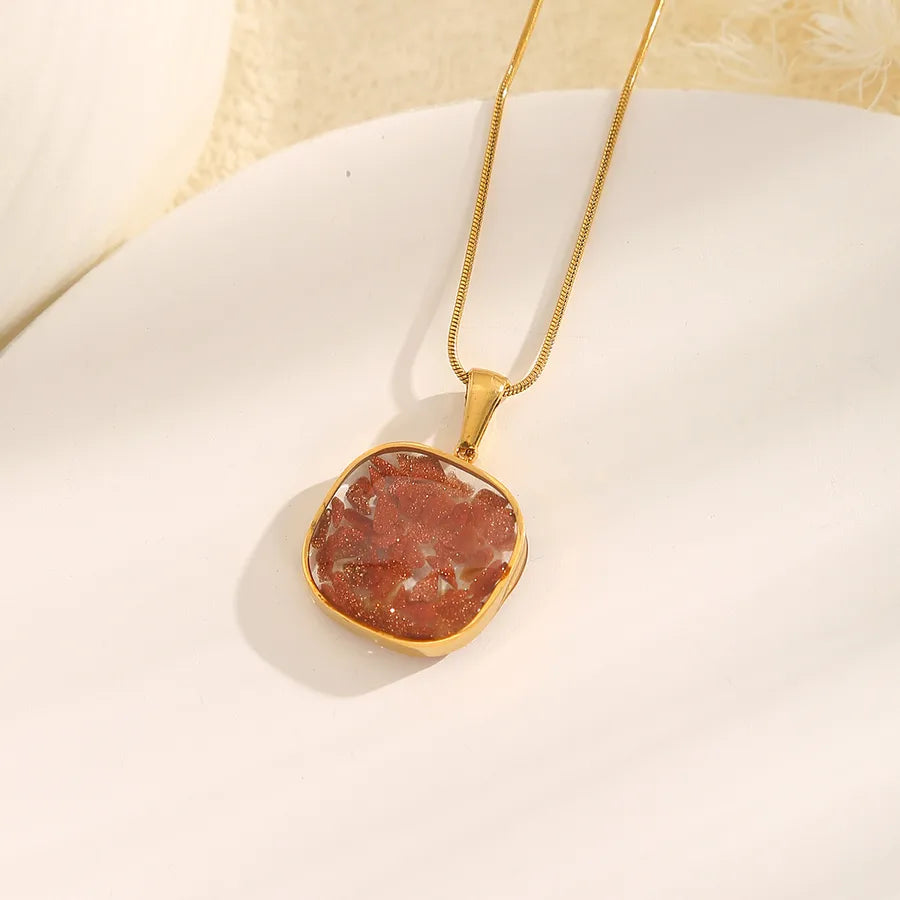 Women's Geometric Stainless Steel Necklace Set