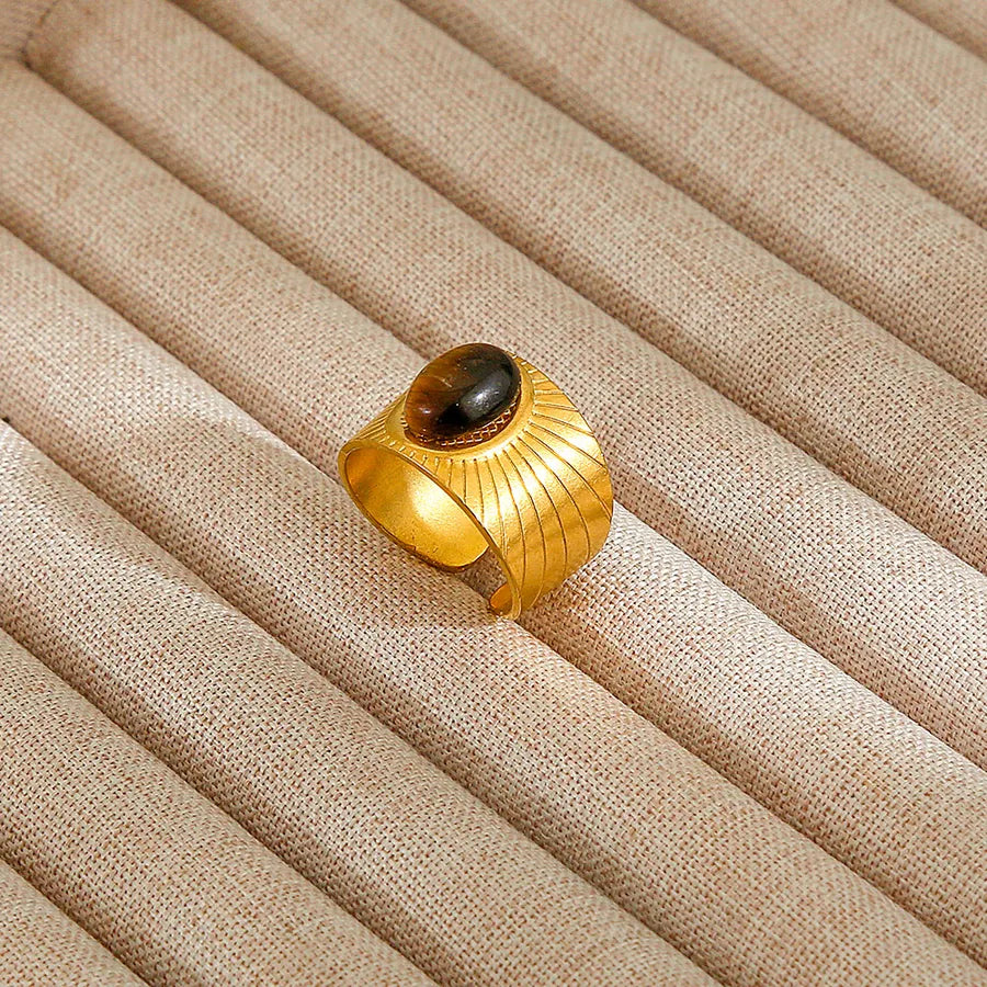 Heart Pattern Stainless Steel Ring 70