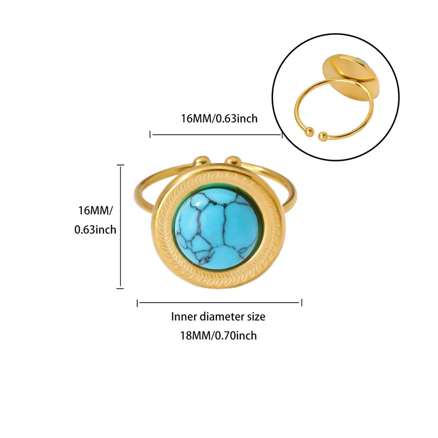 Vintage French Flower Zircon Open Ring JZ7949G