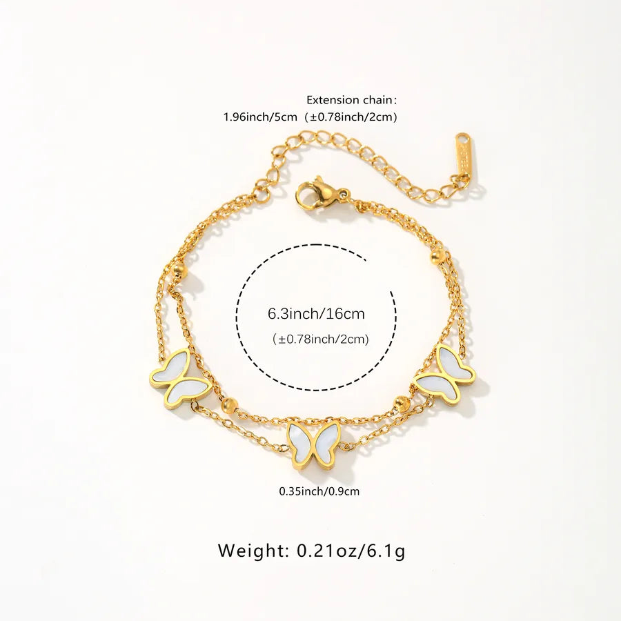 18K Gold Butterfly Pendant Necklace