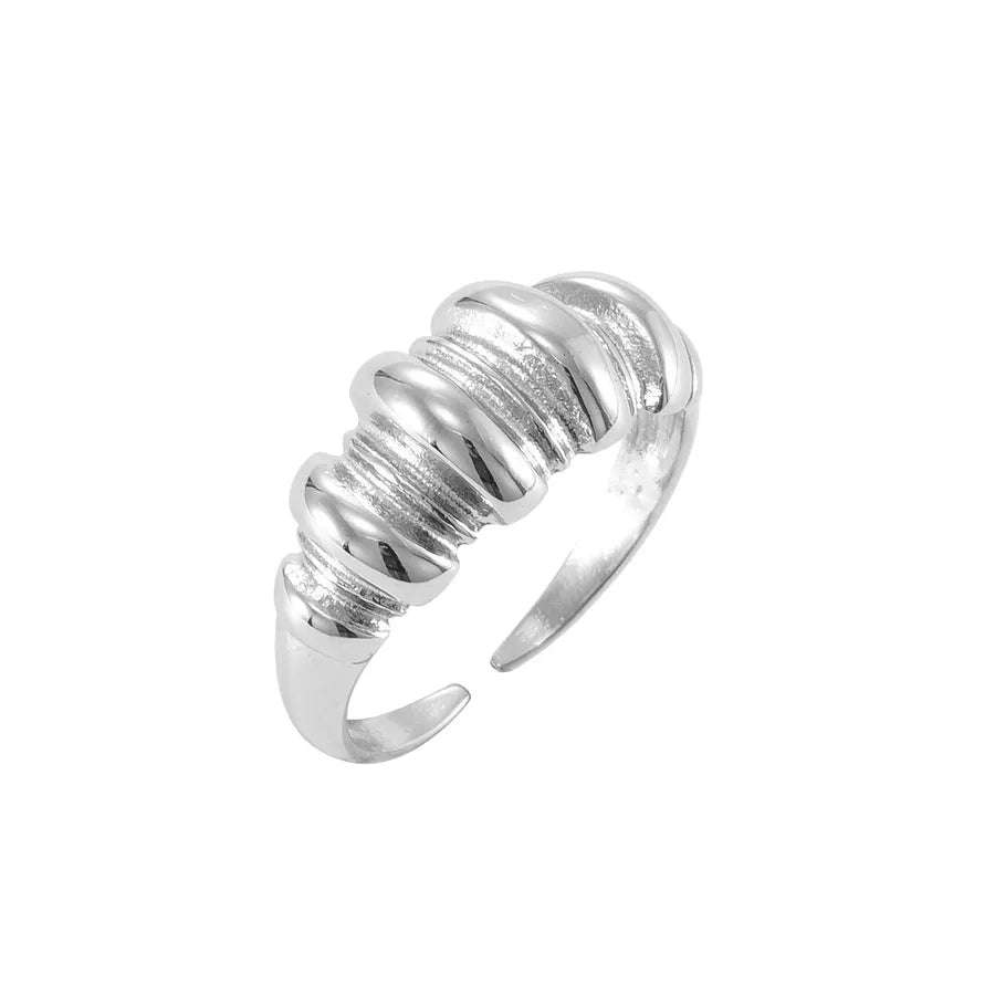 Minimalist Titanium Croissant Ring