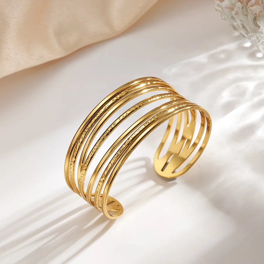 18K Gold Plated Stainless Steel Bangle