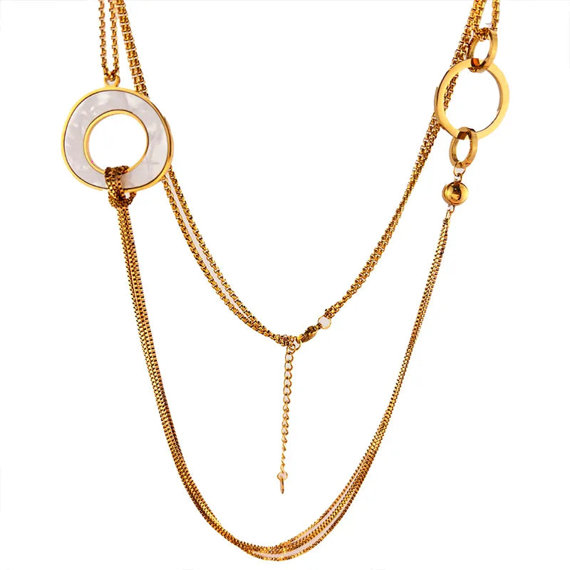 Boho Multi-Layer Gold Shell Necklace