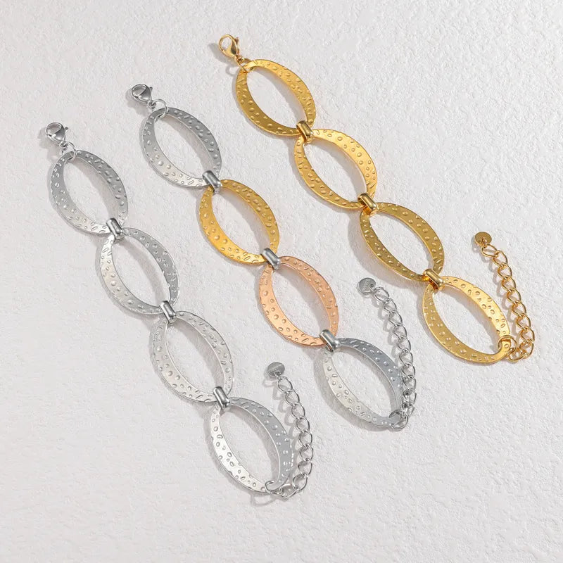 18K Gold Plated Stainless Steel Geometric Bracelet