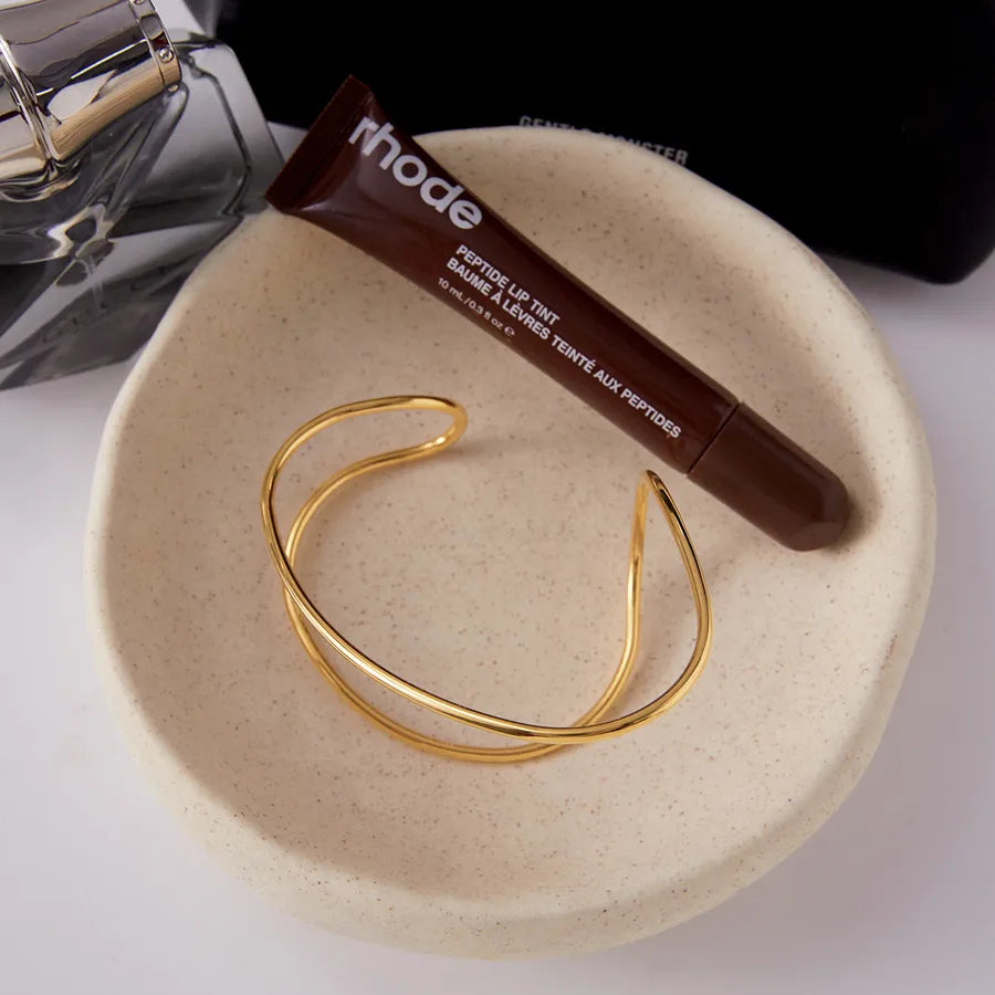 18K Gold Plated Asymmetrical Cuff Bracelet