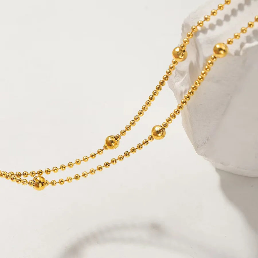 18K Gold PVD Geometric Stainless Steel Necklace