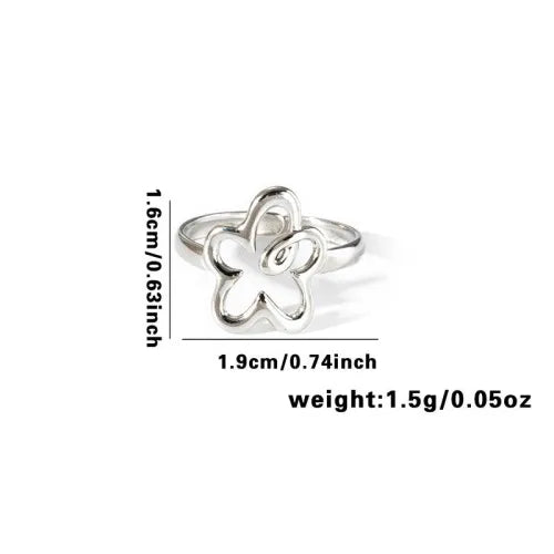 Titanium Steel Fish Tail Ring for Women