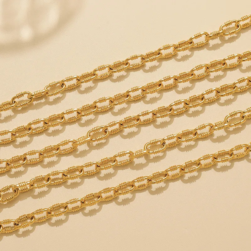 Gold Stainless Steel Chain Necklace