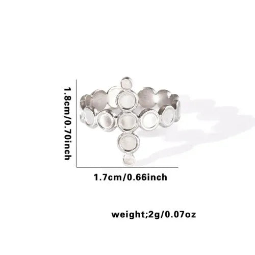 Titanium Steel Fish Tail Ring for Women