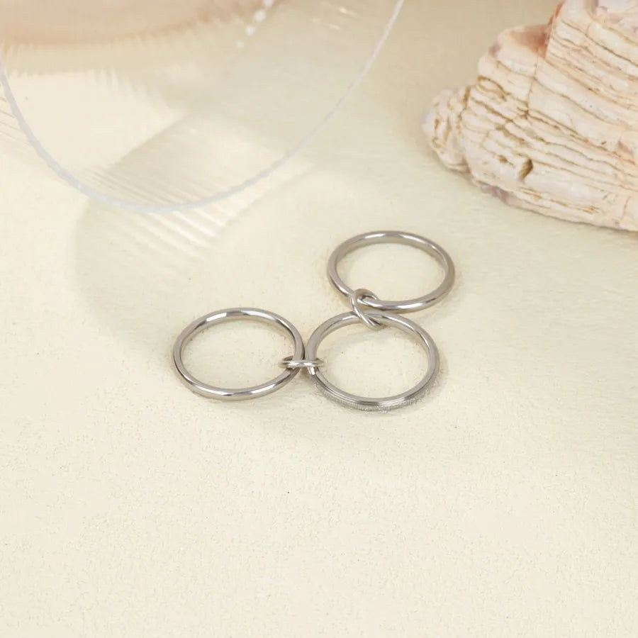 18K Gold Plated Geometric Stainless Steel Ring