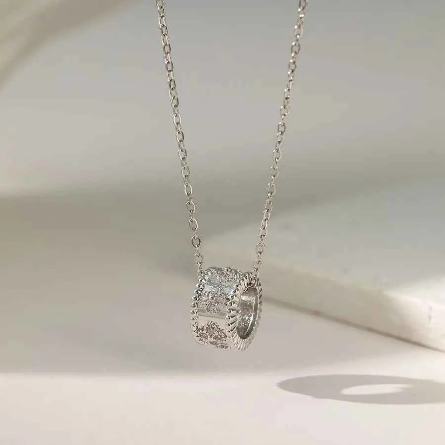 Gold Tornado Pendant Necklace