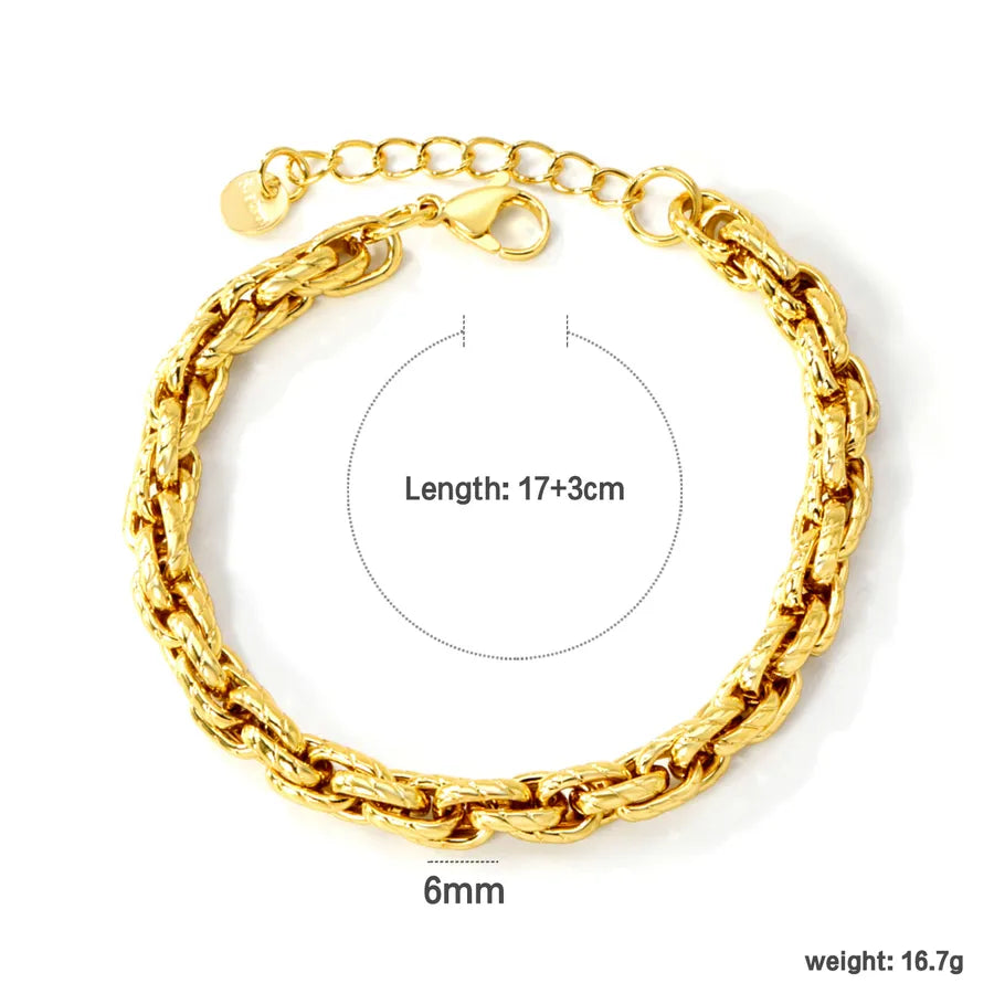 Geometric Stainless Steel Bracelet for Women BR278901G
