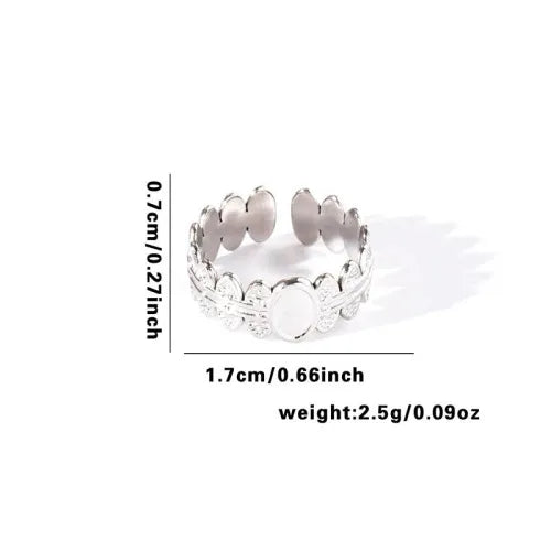 Titanium Steel Fish Tail Ring for Women