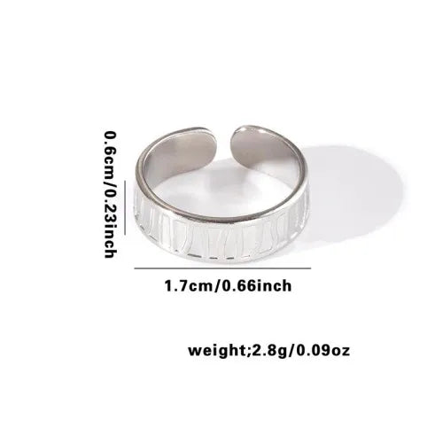 Titanium Steel Fish Tail Ring for Women