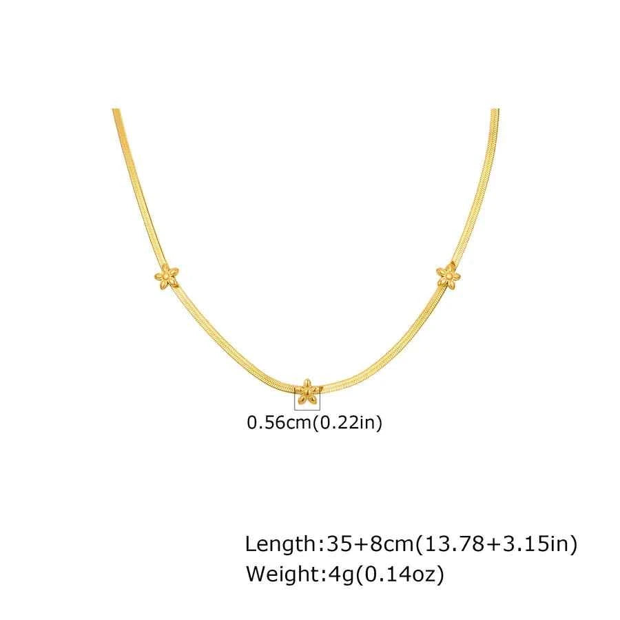 Gold Plated Heart & Bow Stainless Steel Necklace