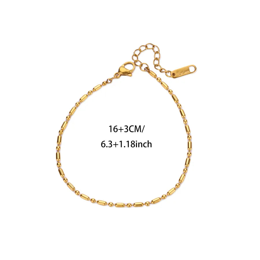 18K Gold Moon Flower Stainless Steel Bracelet