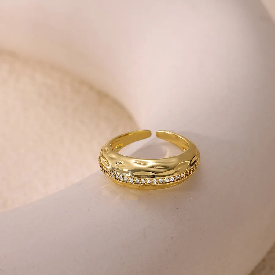 Elegant Heart-Shaped Zircon Ring for Women