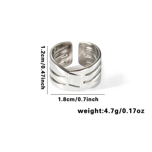 Titanium Steel Fish Tail Ring for Women