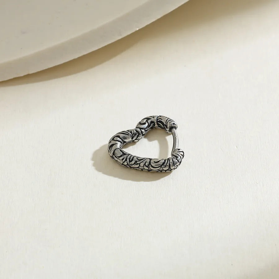 18K Gold Plated Heart Geometric Earrings