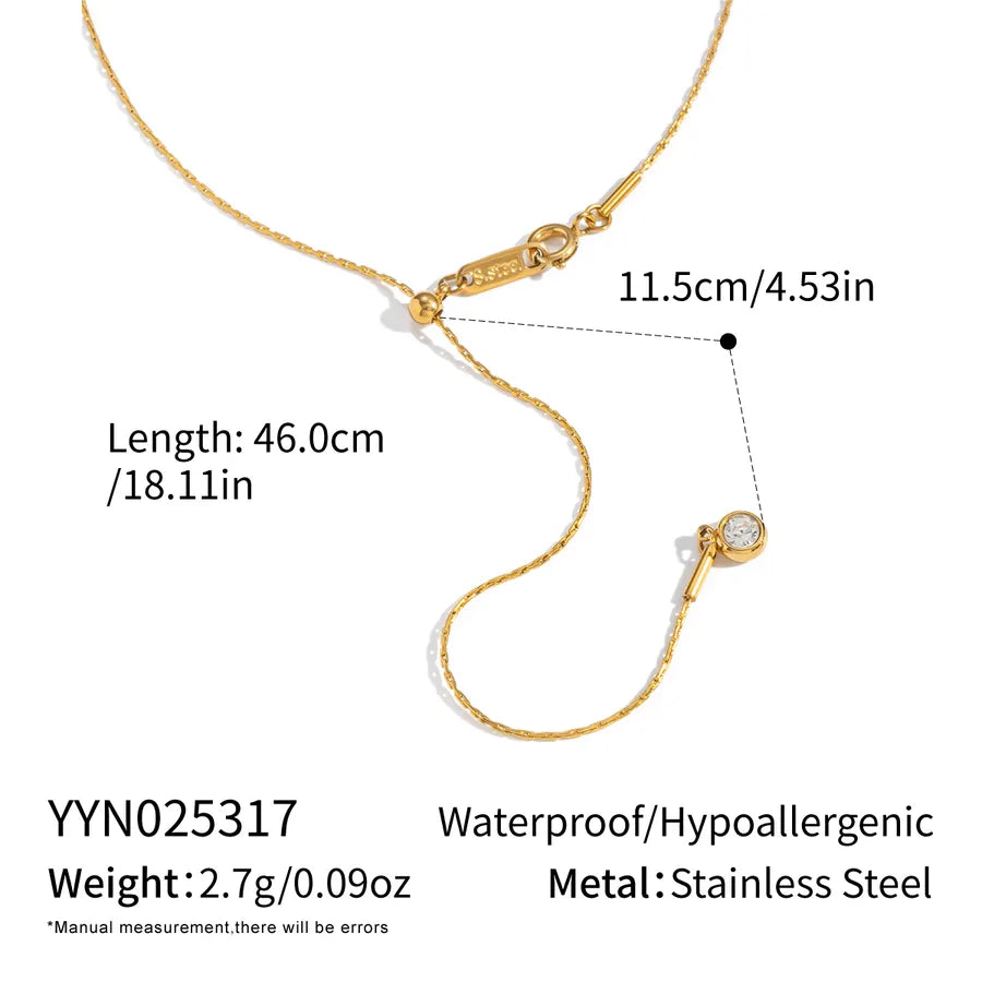 Double Layer Gold Y Necklace – Waterproof & Elegant