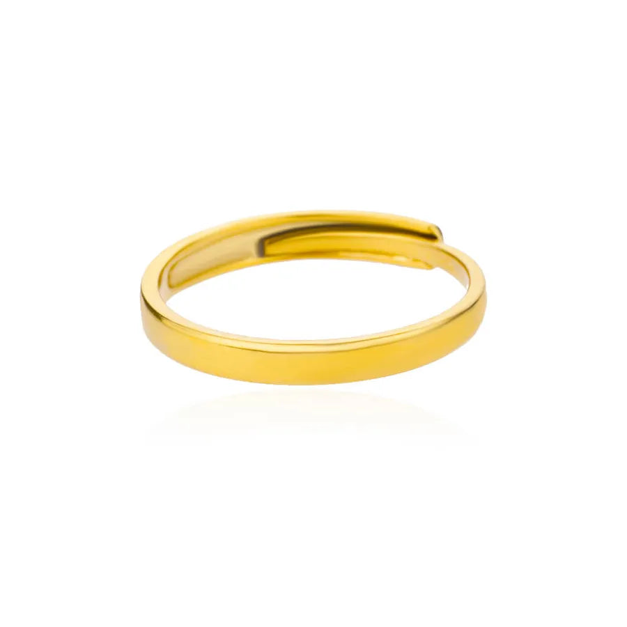 18K Gold Plated Geometric Zirconia Ring 9