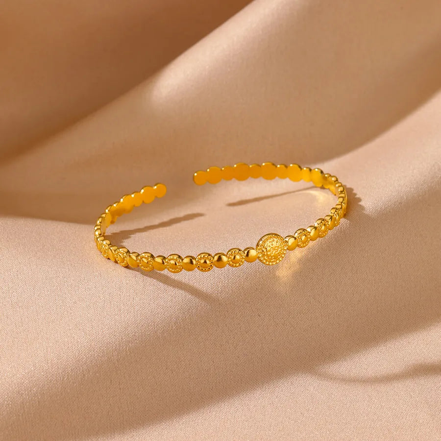 18K Gold Leaf Bracelet for Women