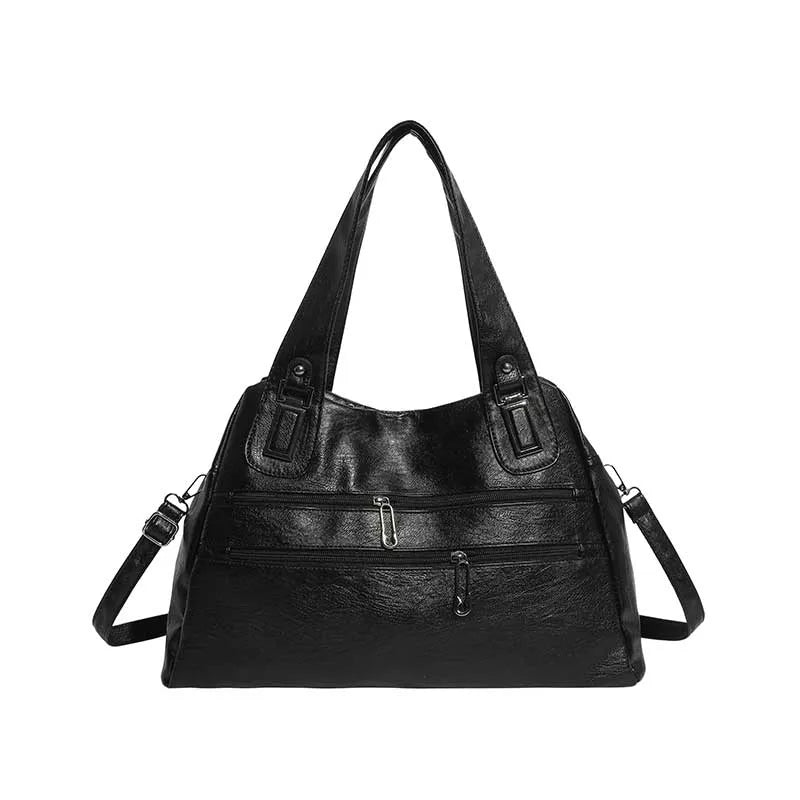 Studded PU Leather Shoulder Bag – Large Capacity - Smiling Maria - Everything For Women
