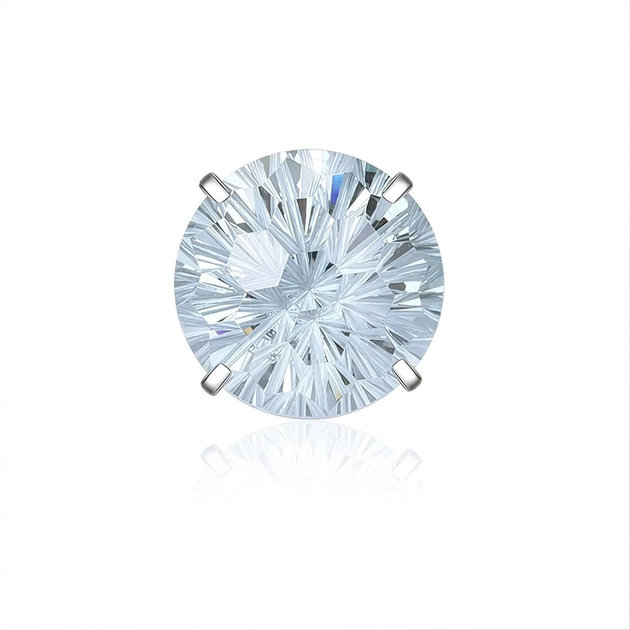 Titanium Geometric Lightning Ear Studs – 5 Pack Ice Blue 6mm (single Head M0.9)