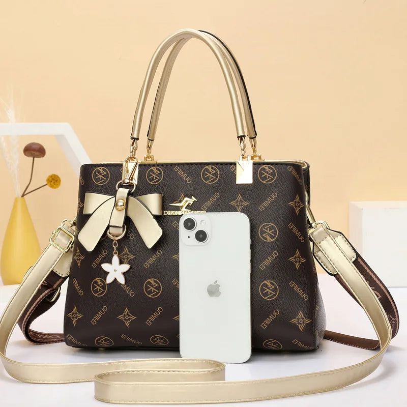 Elegant PU Leather Shoulder Crossbody Handbag